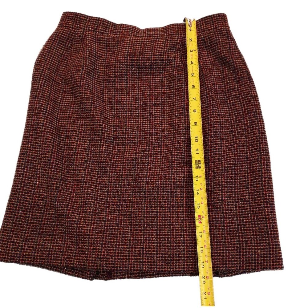 Skirt Emanuel Ungaro Parallele Paris Vintage Bling Brown Size S Made in Italy - Picture 5 of 9
